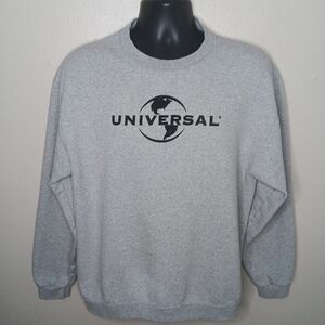 Vintage 90s Y2K Universal Studios Adult Small Sweatshirt Oversized Logo Made USA